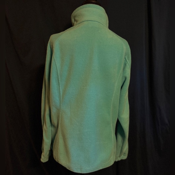 Columbia XL Lightweight Fleece Turquoise Zippered Jacket - Picture 10 of 10